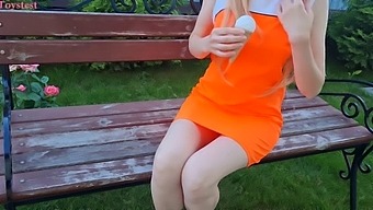 Amateur Teen Uses Fake Ice Cream For Public Masturbation In High Definition