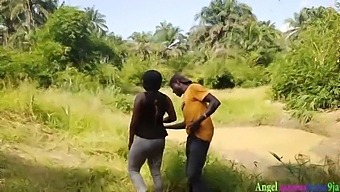 Okoro, The Diligent Hunter, Engages In Passionate Intercourse With A Stunning African Woman While Tending To Her Farm, All In View Of Her Husband'S Brother And Captured On Hidden Camera. Witness The Explosive Climax And Additional Explicit Content Available On Red