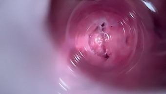 Close-Up Of Tight Babe'S Orgasmic Close-Up With Glasses On