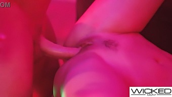 Indulge In A Sinful Threesome With Alexis Tae As She Pleasures You With Her Hands And Mouth