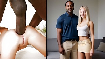 Un Bărbat African American Își Satisface Soțul Uimitor Cu O Penetrare Anală